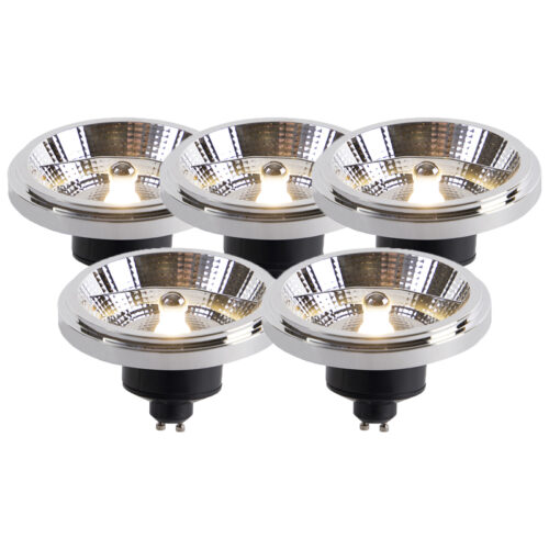 5 db-os készlet GU10 LED izzó AR111 11W 820lm 3000K
