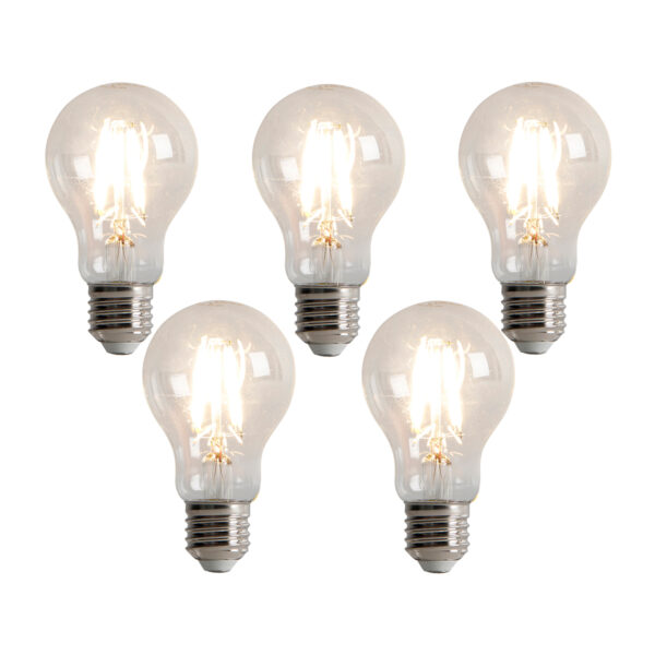 5 db E27 3 fokozatú dimmelhető LED izzó A60 5W 500lm 2700K szett