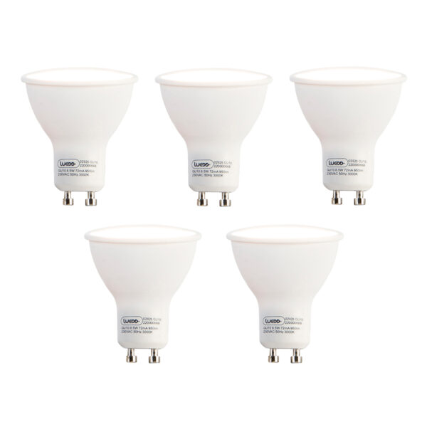 5 db GU10 LED izzó szett 8