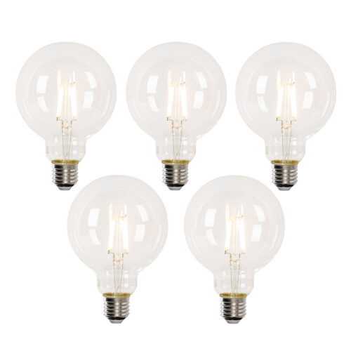 5 db-os E27-es okos LED izzó szett G95 4