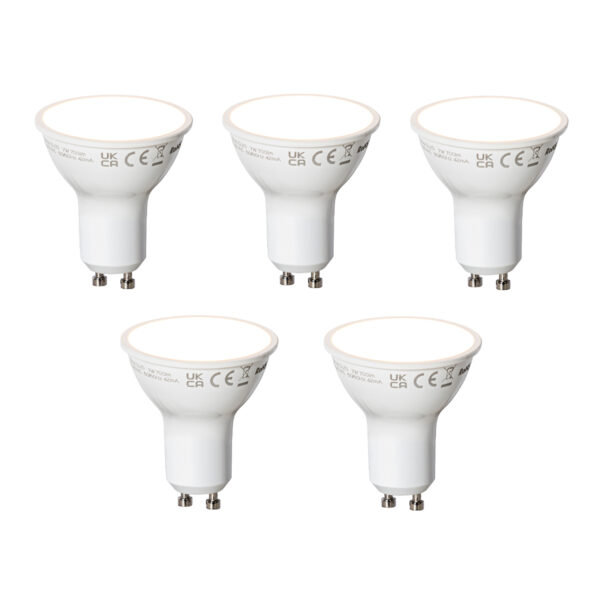 5 darabos Smart GU10 LED izzókészlet fehér 7W 700 lm 3000K