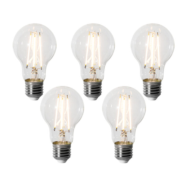 5 darabos E27 dimmelhető LED izzókészlet A60 6W 700 lm 2200K