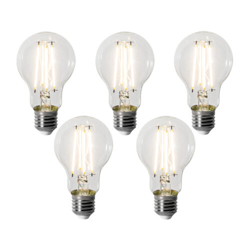 5 darabos E27 dimmelhető LED izzókészlet A60 8W 900 lm 3000K