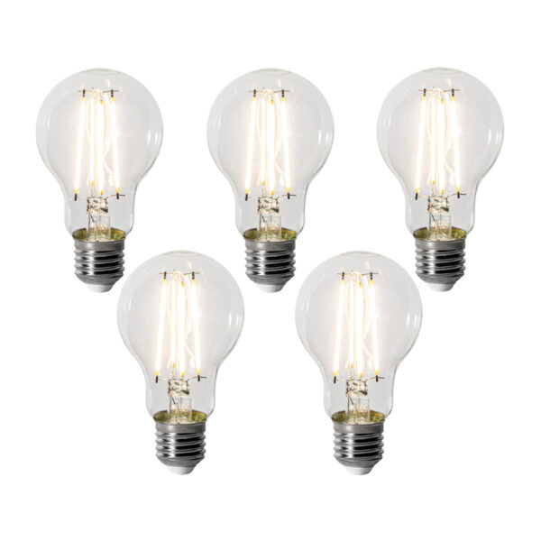 5 darabos E27 dimmelhető LED izzókészlet A60 8W 900 lm 3000K
