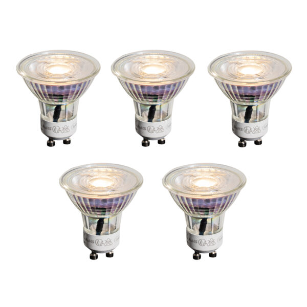 5 darabos GU10 50 mm-es LED izzókészlet
