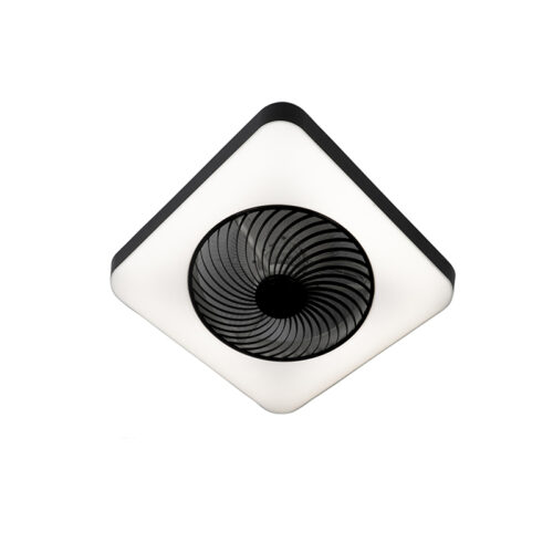 Négyszögletes fekete mennyezeti ventilátor