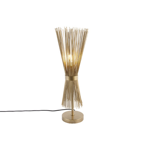 Rusztikus asztali lámpa réz - Broom