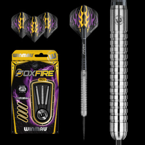 Dart szett Winmau steel Foxfire 80% 21g gravírozással
