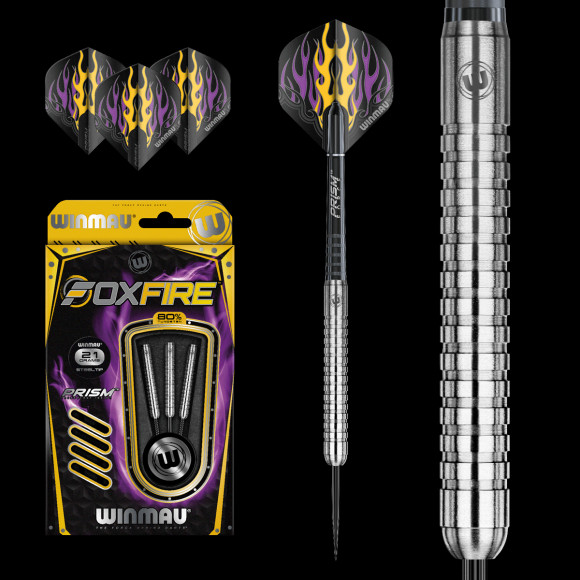 Dart szett Winmau steel Foxfire 80% 21g gravírozással