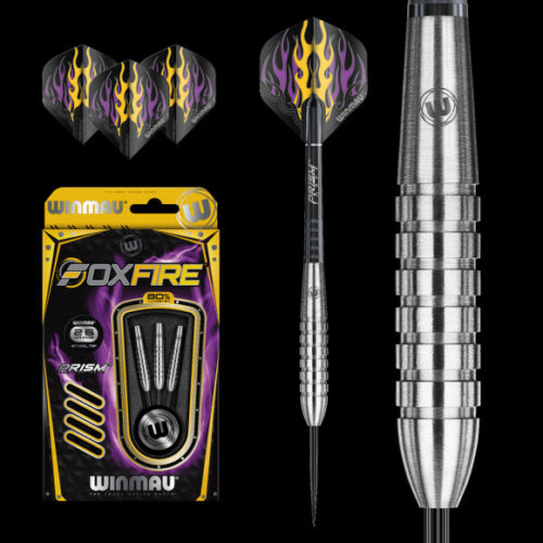 Dart szett Winmau steel Foxfire 80% 26g gravírozással