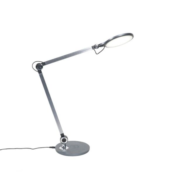 Design asztali lámpa szürke