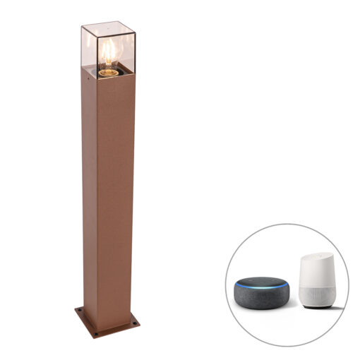 Okos álló kültéri lámpa rozsdabarna 70 cm WiFi-vel P45 - Denmark