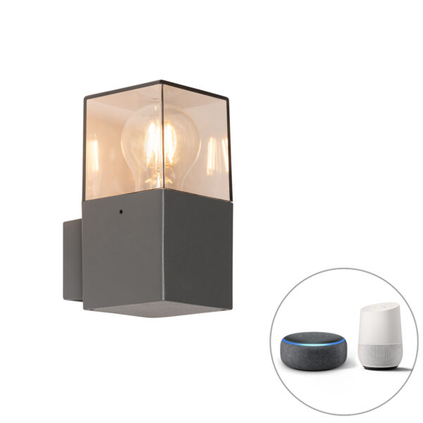 Okos modern kültéri fali lámpa antracit IP44 WiFi-vel P45 - Denmark