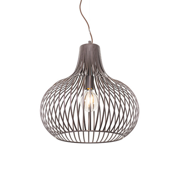 Modern függőlámpa barna 48 cm - Saffira
