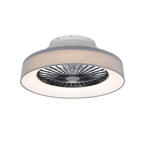 Szürke mennyezeti ventilátor 47 cm LED-del