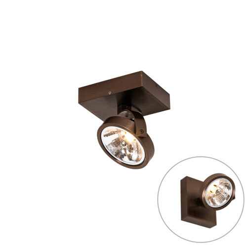Design spotlámpa sötét bronz forgatható és dönthető - Go