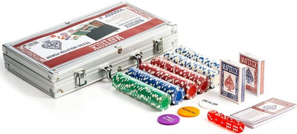 póker készlet Cartamundi Maverick 300db számozatlan 11.5gr zseton