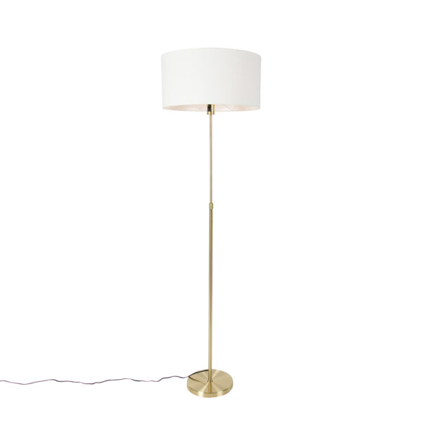 Állólámpa állítható arany árnyalattal fehér 50 cm - Parte