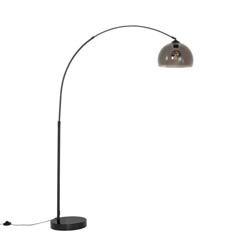 Modern ív lámpa fekete füstüveggel - Arc