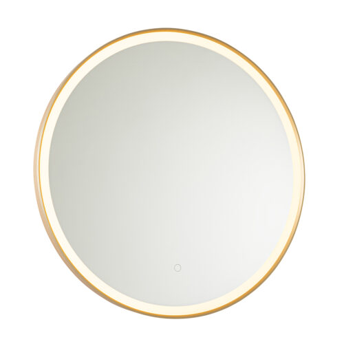 Arany fürdőszobai tükör 70 cm LED-del és érintős dimmerrel - Miral