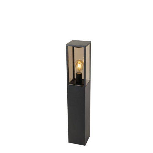 Álló kültéri lámpa fekete füstüveggel 80 cm IP44 - Charlois