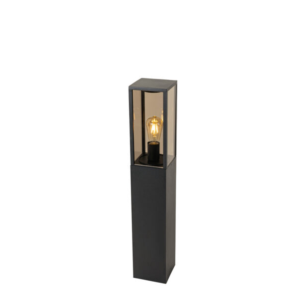 Álló kültéri lámpa fekete füstüveggel 80 cm IP44 - Charlois