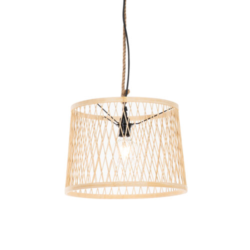 Rusztikus kültéri függőlámpa rattanból 40 cm - Calamus