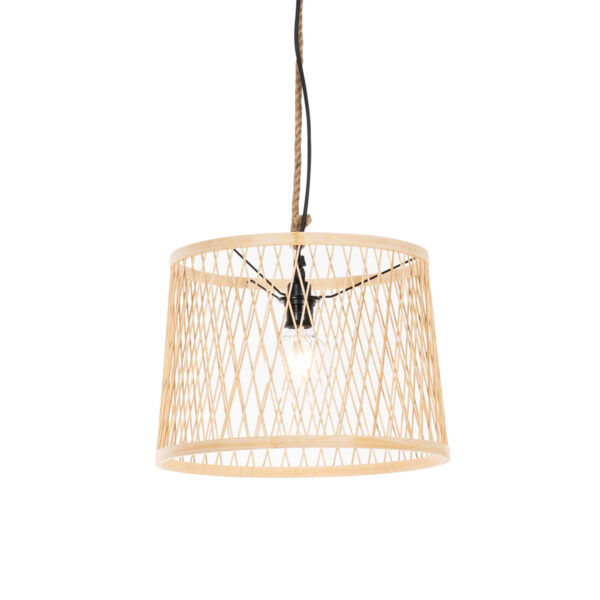 Rusztikus kültéri függőlámpa rattanból 40 cm - Calamus