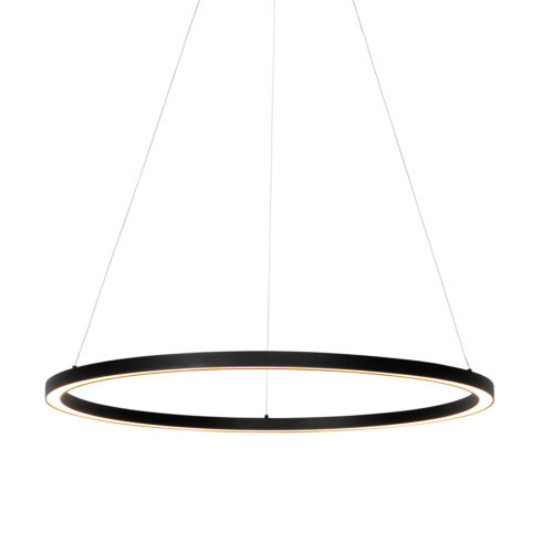 Függőlámpa fekete 80 cm beépített LED-del