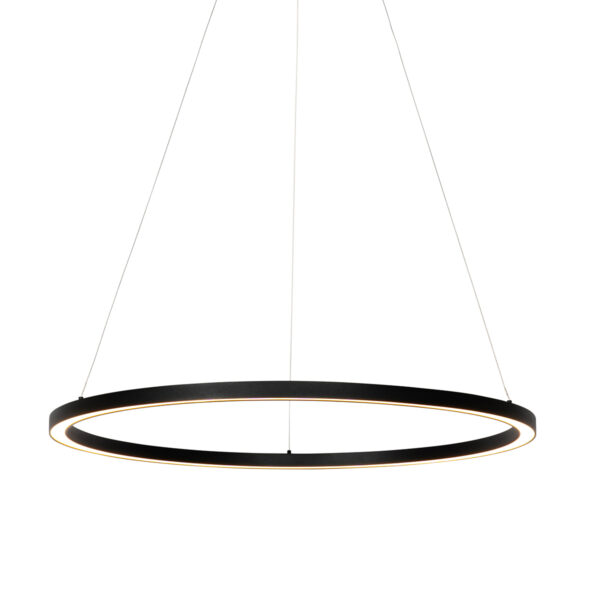 Függőlámpa fekete 80 cm beépített LED-del