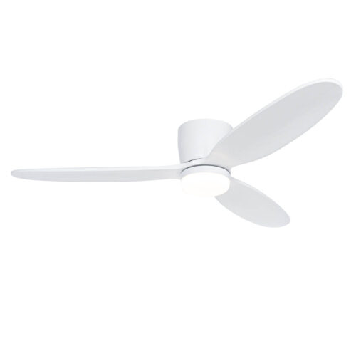 Okos mennyezeti ventilátor fehér 132 cm LED-del