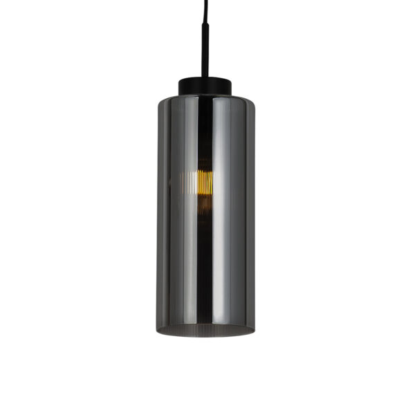 Art Deco lógólámpa fekete füstüveggel - Laura