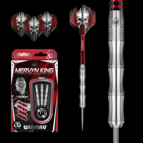 Dart szett Winmau steel M. KING 90% 22g gravírozással