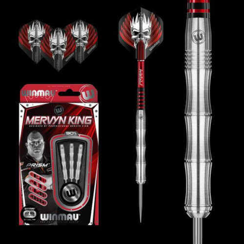 Dart szett Winmau steel M.KING 90% 26g gravírozással