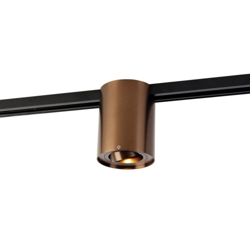 Modern 1 fázisú sínrendszer spotlámpa sötét bronz - Rondoo Up