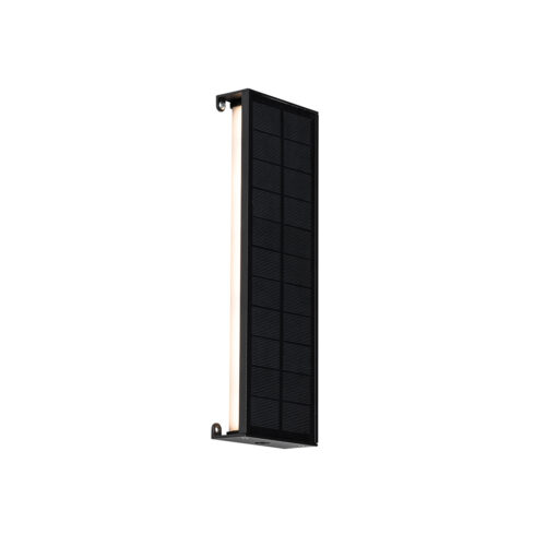 Kültéri fali lámpa fekete 30 cm LED-del