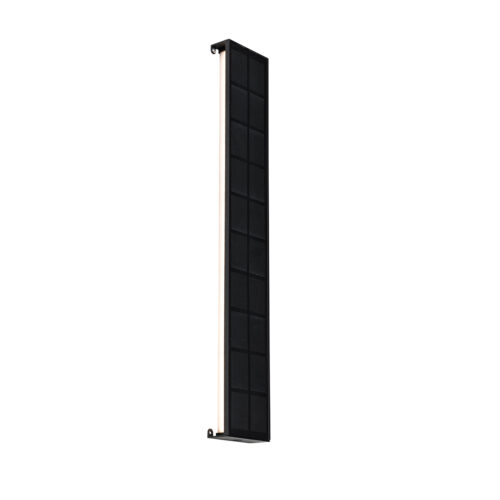 Kültéri fali lámpa fekete 60 cm LED-del