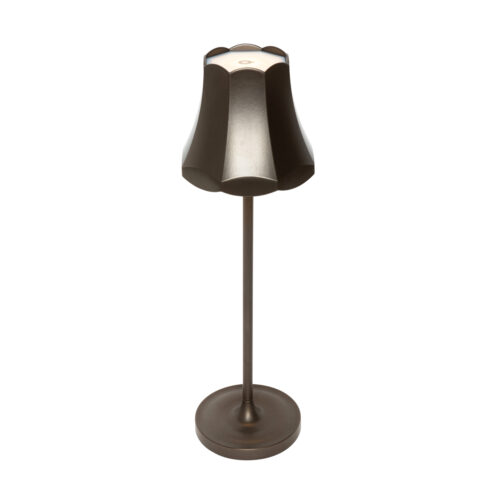 Retro asztali lámpa sötét bronz színű