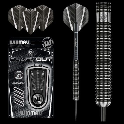 DART SZETT WINMAU STEEL BLACKOUT 21G 90% gravírozással