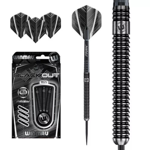 Dart szett Winmau steel BLACK OUT 90% gravírozással