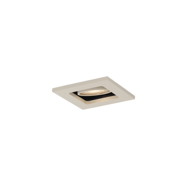 Modern beépíthető spotlámpa bézs GU10 50 mm elforgatható és dönthető - Qure