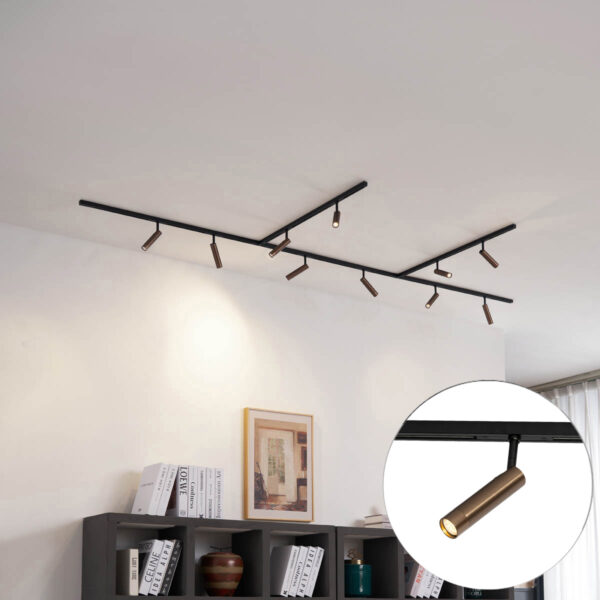 Modern sínrendszer 10 spotlámpával