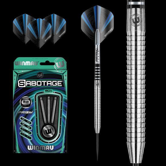 Dart szett Winmau steel SABOTAGE 90% 22g gravírozással