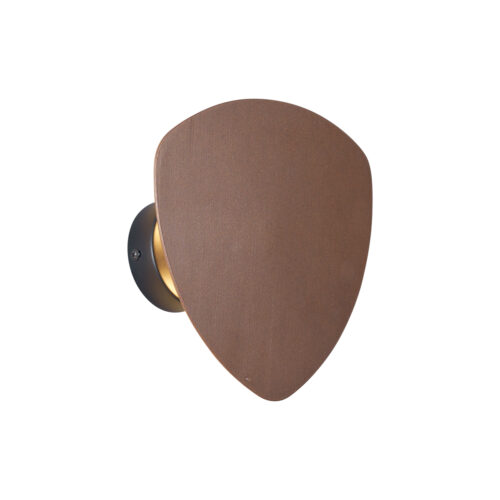 Design fali lámpa bronz organikus 20 cm 2-lámpás - Pulley