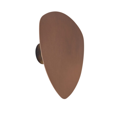 Design fali lámpa bronz organikus 32cm 2-lámpás - Pulley