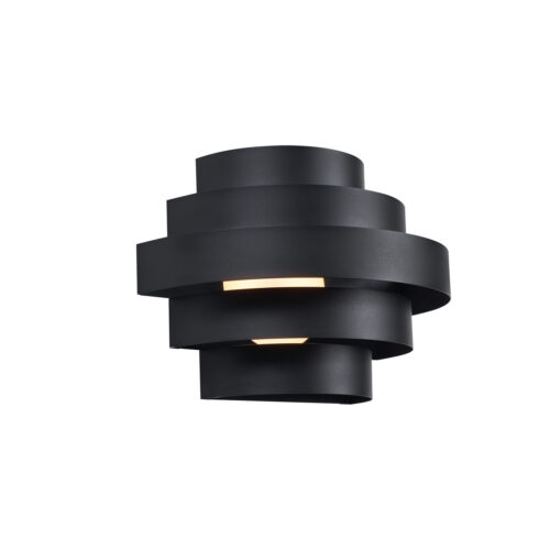 Modern fekete fali lámpa LED-del