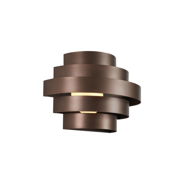 Modern bronz fali lámpa LED-del
