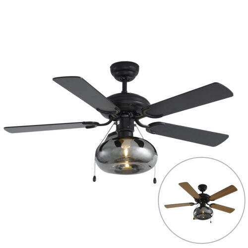 Mennyezeti ventilátor fekete 107