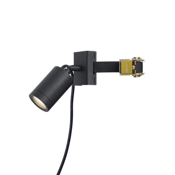Fekete kültéri spotlámpa fához GU10 50mm forgatható és dönthető IP65 - Solo