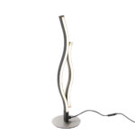 Design tafellamp zwart met zilver incl. LED dimbaar - Blaze
